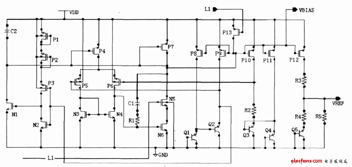 圖3 基準(zhǔn)源電路結(jié)構(gòu)