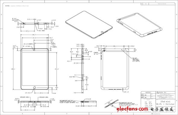 蘋果發布iPad mini和第四代iPad設計圖