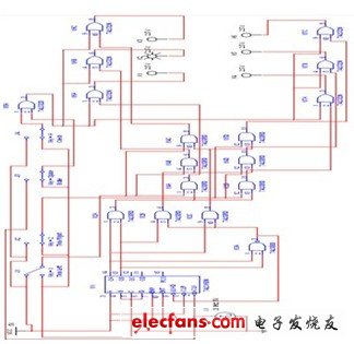 汽車尾燈控制電路圖