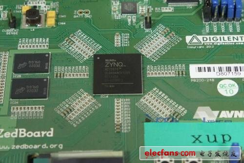 　核心ZYNQ XC7Z020CLG484，第一眼看著像八卦陣