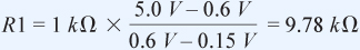 因此，可使用以下公式獲取150 mV的有效反饋基準(zhǔn)，其中R2 = 1 kΩ，VSUP = 5 V：