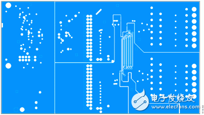 圖3. EVAL-CN0235-SDPZ PCB的第2層包含屏蔽的AD7280A菊花鏈信號