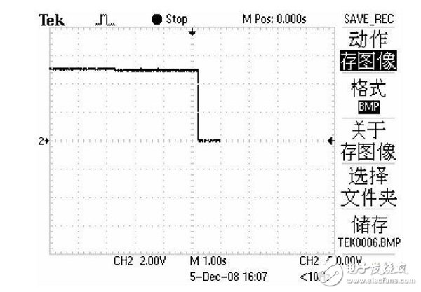 電壓關斷時的波形