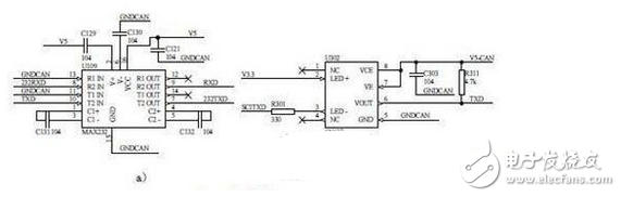 運用于電池管理系統中的串口與CAN通信模塊電路設計