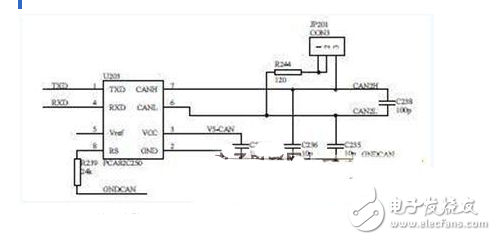 運用于電池管理系統中的串口與CAN通信模塊電路設計