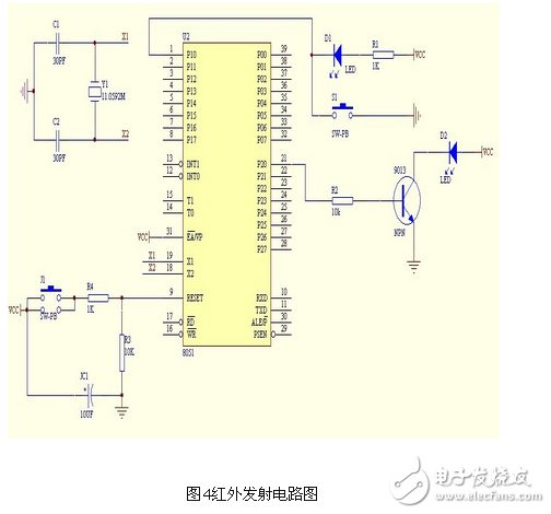 電路圖天天讀（19）：局域網中紅外遙控發射與接收電路設計