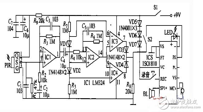 人體感應(yīng)自動(dòng)解說電路設(shè)計(jì)