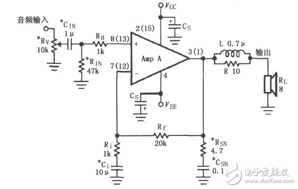 基于LM4730的輔助音頻功率放大電路設計