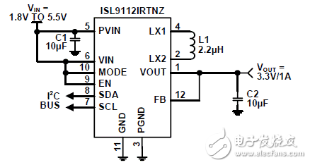 基于ISL911x高度集成升降壓電源電路設計 —電路圖天天讀（53）