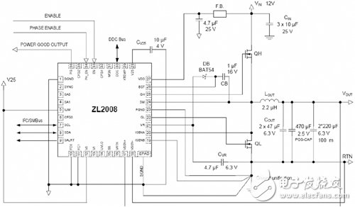 基于ZL2008數(shù)字DC-DC電源控制電路設(shè)計(jì)