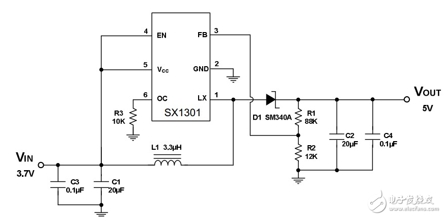 采用SX1301藍牙音箱硬件電路設計