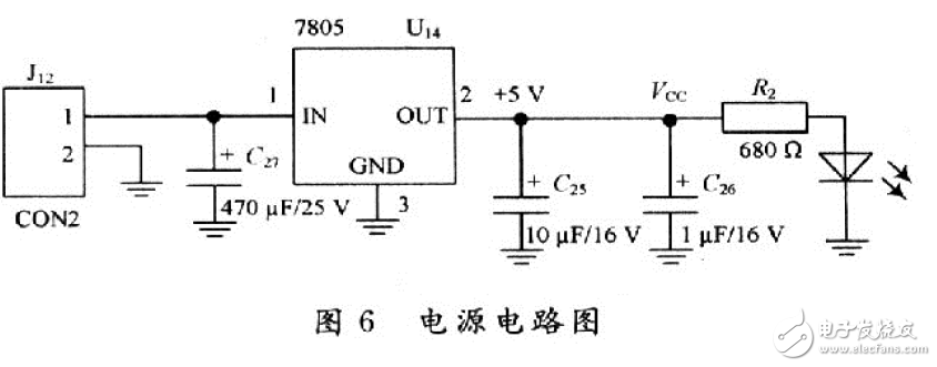 溫度檢測系統電源與看門狗硬件電路設計