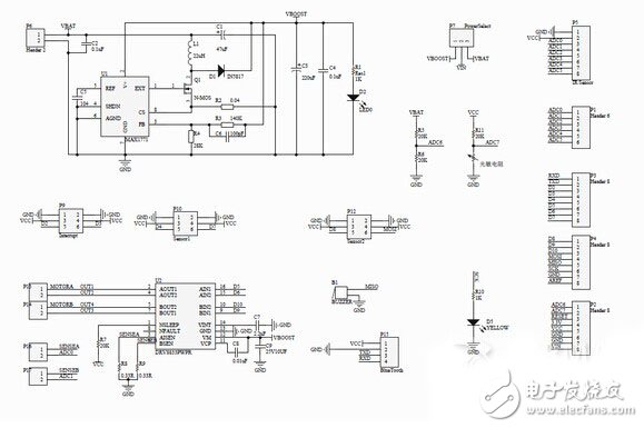 Arduino WIFI智能小車 無線視頻遙控小車電路