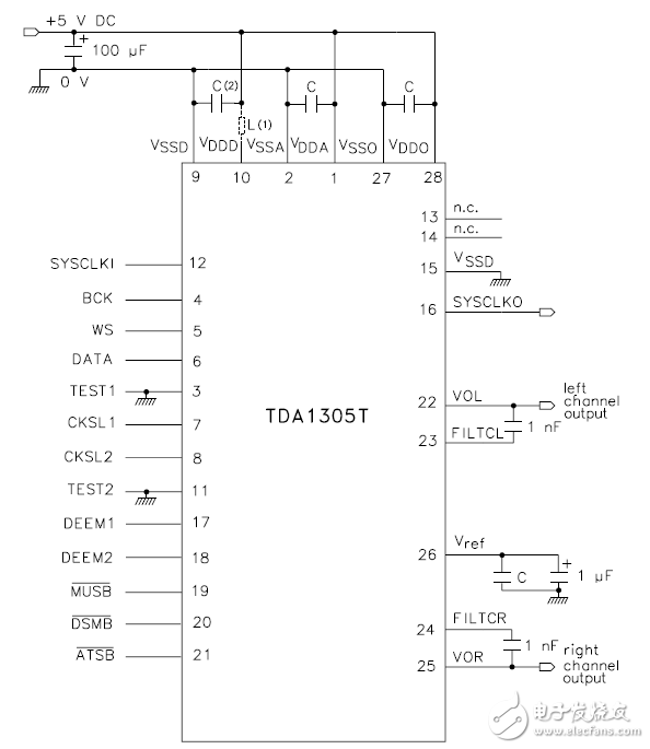 tda1305應用電路圖