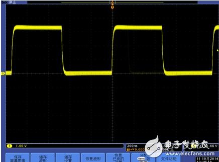 　　圖3 50kwfms/s波形刷新率下觀察的波形信息