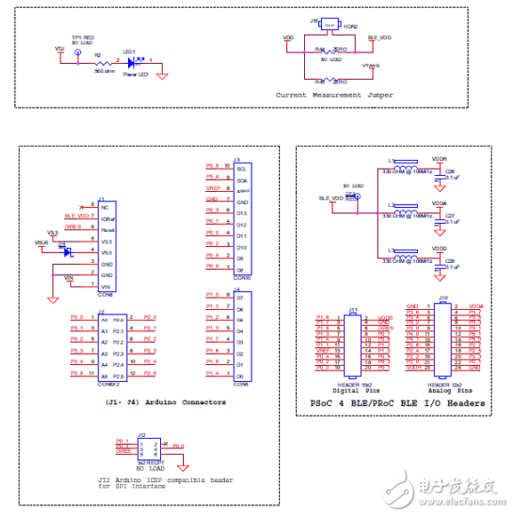 Cypress PSoC藍牙低功耗開發方案與電路圖詳解