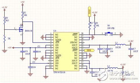 圖2  DSP電源設計