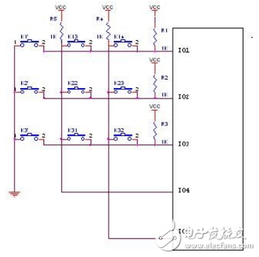 絕妙的IO口掃鍵應用電路設計盤點 —電路圖天天讀（253）