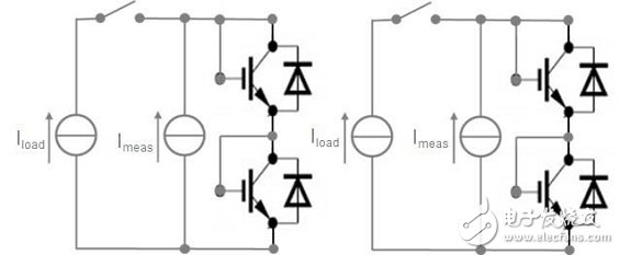 圖 6 用于功率循環(huán)和熱瞬態(tài)測(cè)試的 IGBT電路圖。