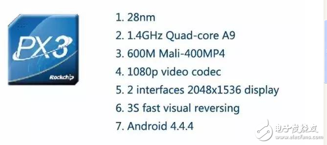 Rockchip PX3平臺大屏車載導航娛樂解決方案