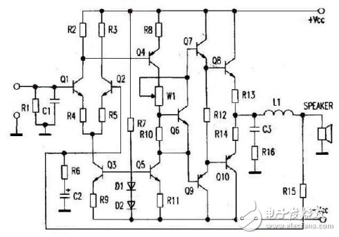 全對稱ocl功放電路圖（四款全對稱ocl功放電路設計原理圖詳解）