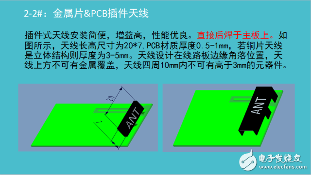 pcb插件天線