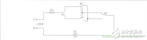 用三個開關控制一盞燈電路