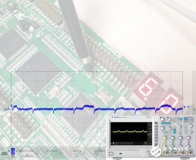 分享使用示波器測量電源紋波的方法