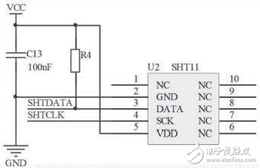 sht11連接電路圖