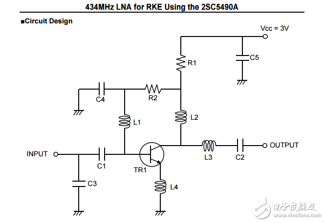 434mhz LNA RKE使用2sc5490a的應用筆記