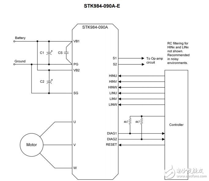 stk984 - 090 A - e：智能功率模塊（IPM），40 V，20