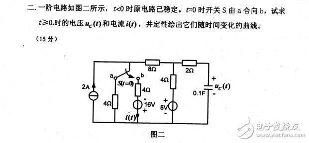 2008年南京理工大學(xué)電路考研試題