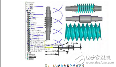 ZA蝸輪蝸桿的主動參數(shù)化精確3D數(shù)模設計