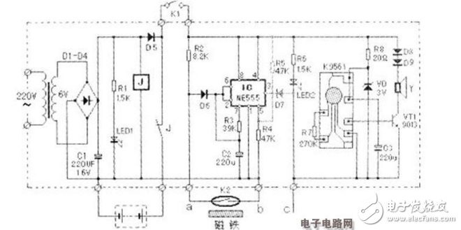 斷線報警器原理