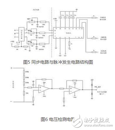 整流電路廣泛應(yīng)用在直流電機調(diào)速，直流穩(wěn)壓電壓等場合。而三相半控整流橋電路結(jié)構(gòu)是一種常見的整流電路，其容易控制，成本較低。本文中介紹了一種基于 PIC690單片機與專用集成觸發(fā)芯片TC787的三相半控整流電路，它結(jié)合專用集成觸發(fā)芯片和數(shù)字觸發(fā)器的優(yōu)點 ，獲得了高性能和高度對稱的觸發(fā)脈沖。它充分利用單片機內(nèi)部資源 ，集相序自適應(yīng)、系統(tǒng)參數(shù)在線調(diào)節(jié)和各種保護(hù)功能于一體，可用于對負(fù)載的恒電壓控制。主電路采用了三相半控橋結(jié)構(gòu)，直流側(cè)采用LC濾波結(jié)構(gòu)來提高輸出的電壓質(zhì)量。