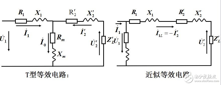 變壓器的等效電路及相量圖