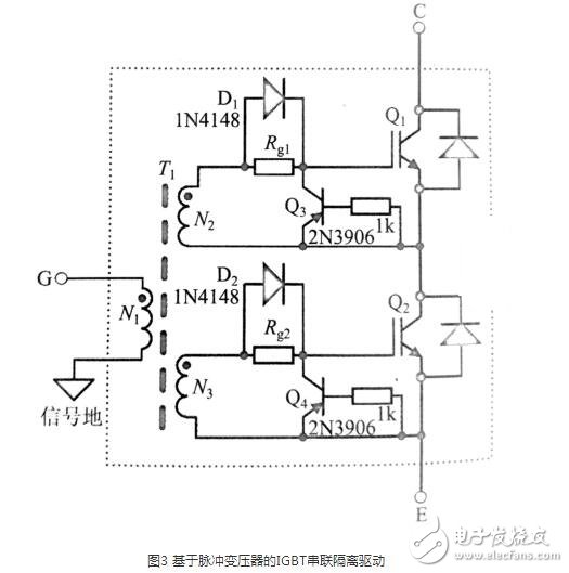 　　IGBT并聯(lián)電路作用與原理：