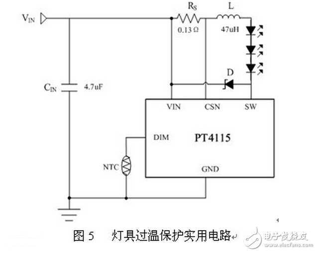 LED燈具驅(qū)動需要先將高壓的交流電變換成低壓的交流電（AC/AC），然后將低壓的交流電經(jīng)橋式整流變換成低壓的直流電（AC/DC），再通過高效率的DC/DC開關(guān)穩(wěn)壓器降壓和變換成恒流源，輸出恒定的電流驅(qū)動LED光源。LED光源是按燈具的設(shè)計要求由小功率或大功率LED多串多并而組成。每串的IF電流是按所選用的LED光源IF要求設(shè)計，總的正向電壓△VF是N顆LED的總和。