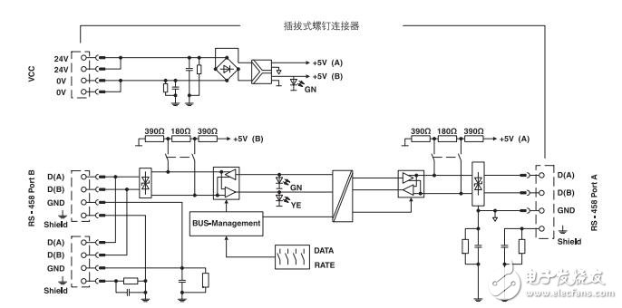 菲尼克斯485中繼器資料及電路圖