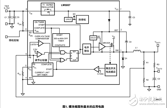 采用LM5007分析和設計固定頻率的遲滯降壓轉換器