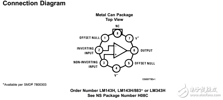 lm143/lm343高壓運(yùn)算放大器