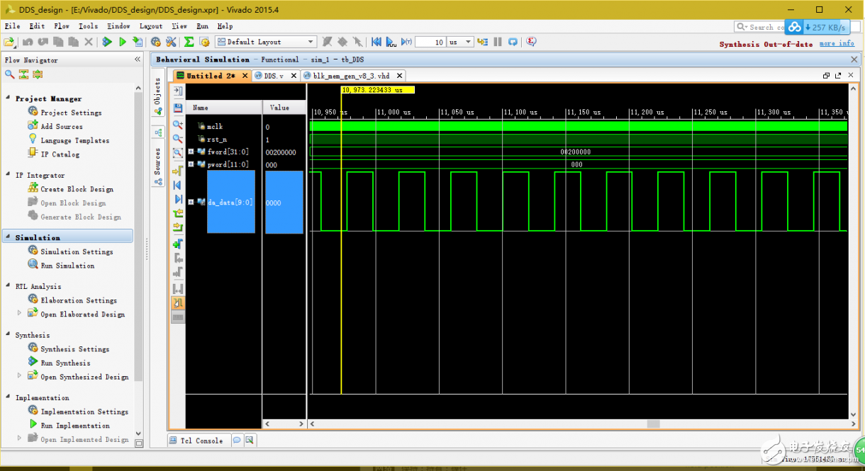 一文詳解Vivado調(diào)用ROM IP core設(shè)計DDS