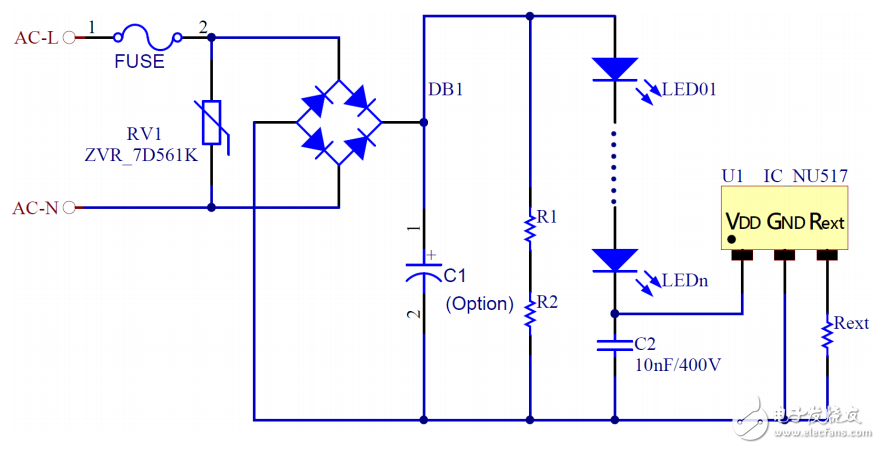 NU517單通道定電流LED驅(qū)動(dòng)IC