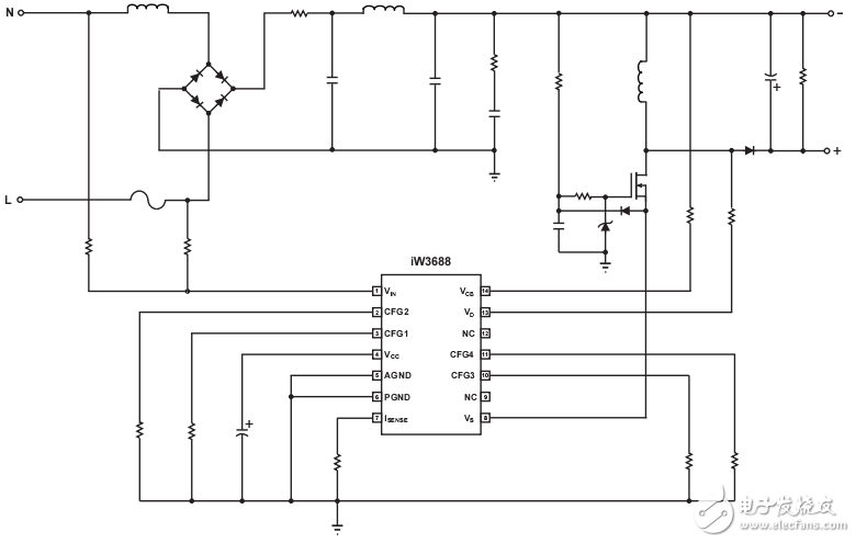 iw3688中文資料及其led驅動應用電路