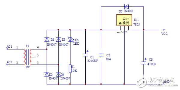 7805電源電路及7805-7905正負(fù)雙電源電路的設(shè)計(jì)與制作