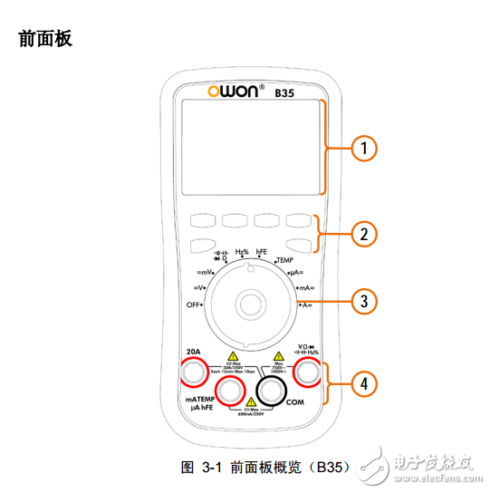 owon數(shù)字藍(lán)牙萬用表使用說明介紹