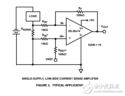 單、雙、四通用微功耗，軌到軌輸入運算放大器ISL28114