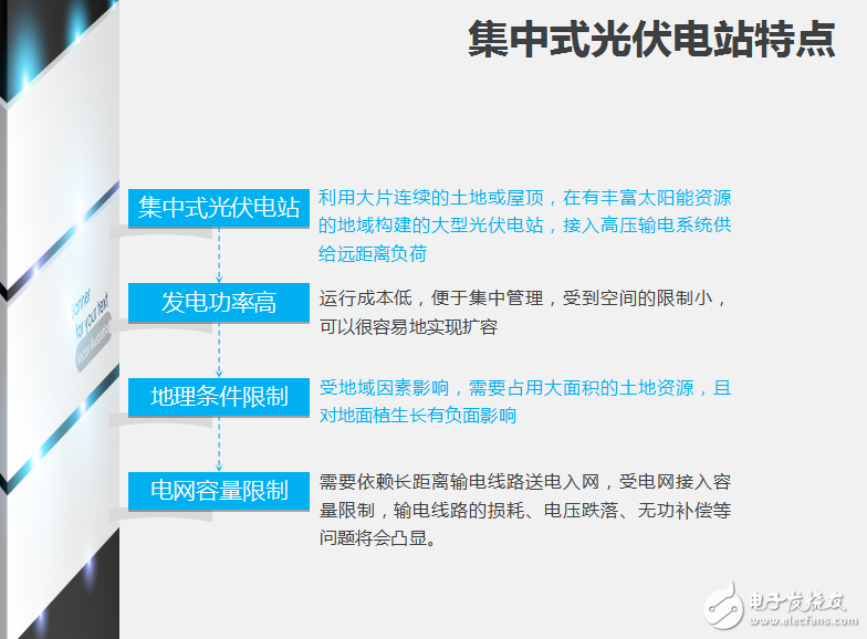 集中式光伏電站的特點和結構以及光伏電站智能采集及監控系統介紹