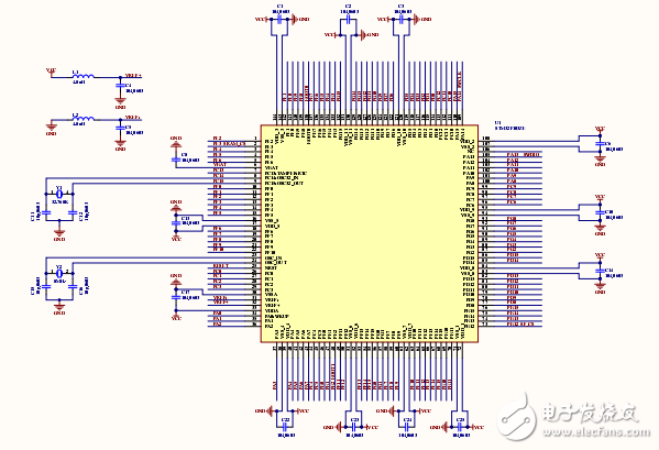 STM32F103ZE最小系統原理圖