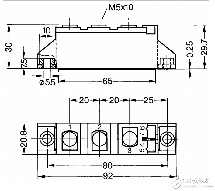 標準整流模塊MDD26-16N1B